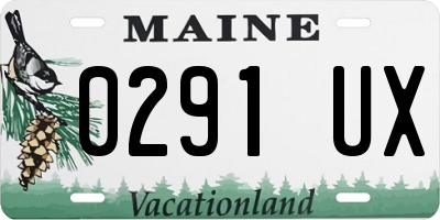 ME license plate 0291UX