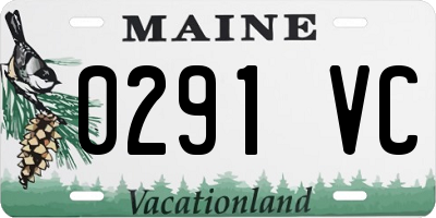 ME license plate 0291VC