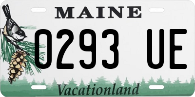 ME license plate 0293UE