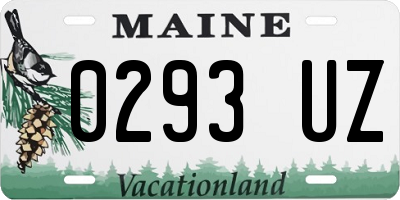 ME license plate 0293UZ