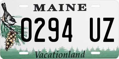 ME license plate 0294UZ