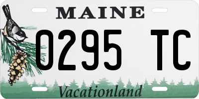 ME license plate 0295TC