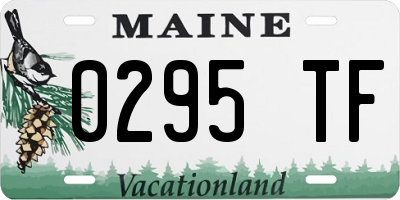 ME license plate 0295TF