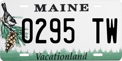 ME license plate 0295TW