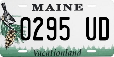 ME license plate 0295UD