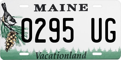ME license plate 0295UG