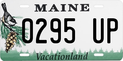 ME license plate 0295UP