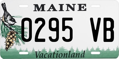 ME license plate 0295VB
