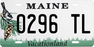 ME license plate 0296TL