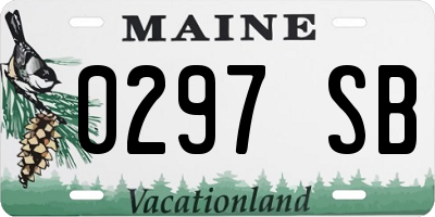 ME license plate 0297SB