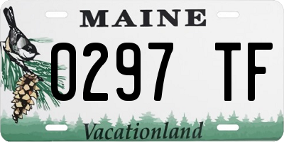 ME license plate 0297TF