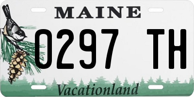 ME license plate 0297TH