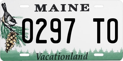 ME license plate 0297TO