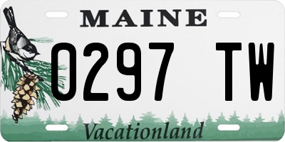 ME license plate 0297TW