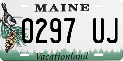 ME license plate 0297UJ