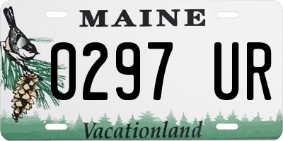 ME license plate 0297UR