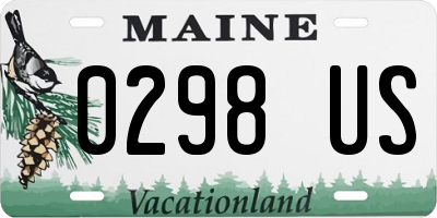 ME license plate 0298US