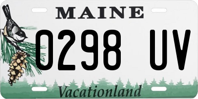 ME license plate 0298UV