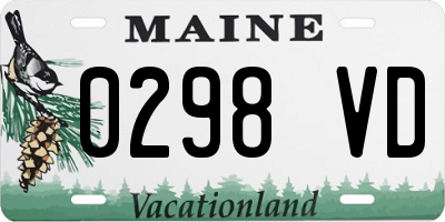 ME license plate 0298VD