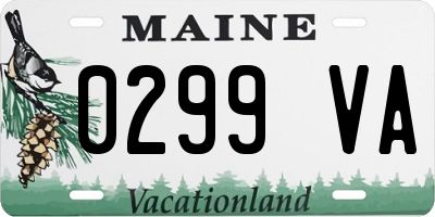 ME license plate 0299VA