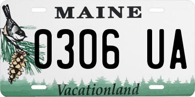ME license plate 0306UA