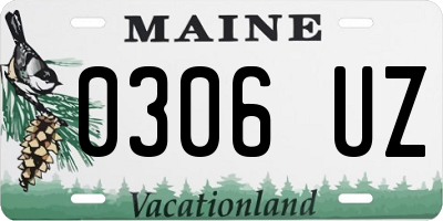 ME license plate 0306UZ