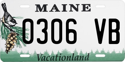 ME license plate 0306VB