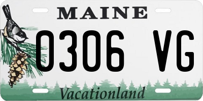 ME license plate 0306VG