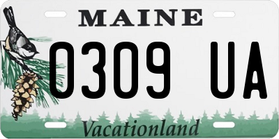 ME license plate 0309UA