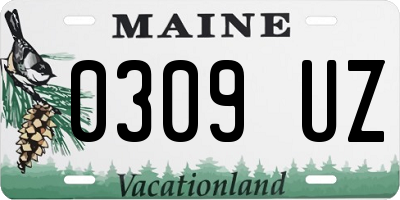 ME license plate 0309UZ