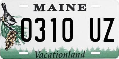 ME license plate 0310UZ