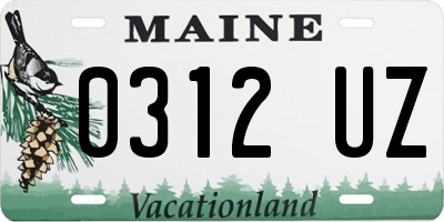 ME license plate 0312UZ