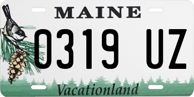 ME license plate 0319UZ