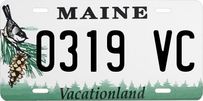 ME license plate 0319VC