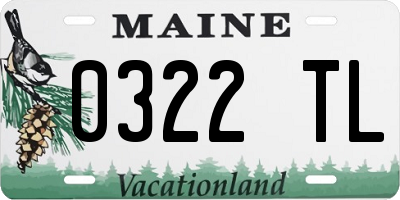 ME license plate 0322TL