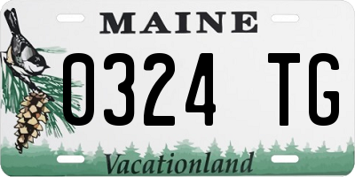 ME license plate 0324TG
