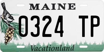 ME license plate 0324TP