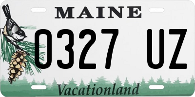 ME license plate 0327UZ