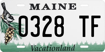 ME license plate 0328TF