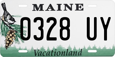 ME license plate 0328UY