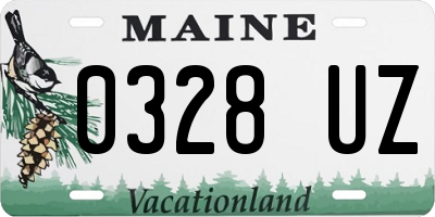 ME license plate 0328UZ