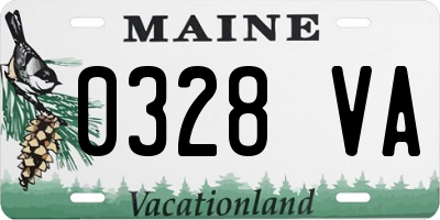 ME license plate 0328VA