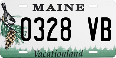 ME license plate 0328VB