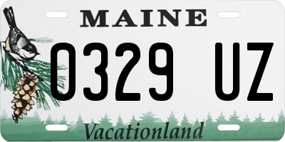 ME license plate 0329UZ