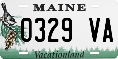 ME license plate 0329VA