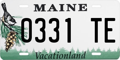 ME license plate 0331TE