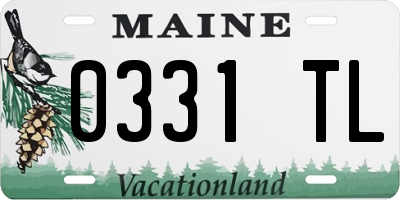 ME license plate 0331TL