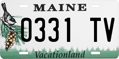ME license plate 0331TV