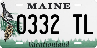ME license plate 0332TL