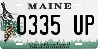 ME license plate 0335UP